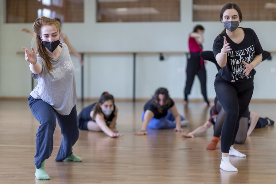 Yoga students